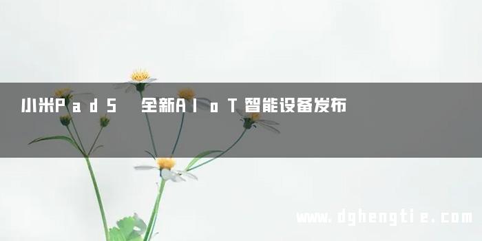 小米Pad5 全新AIoT智能设备发布